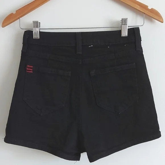 NWOT BDG Jean Pin Up Super High‎ Rise Black Shorts.  Size 25 - Picture 3 of 10